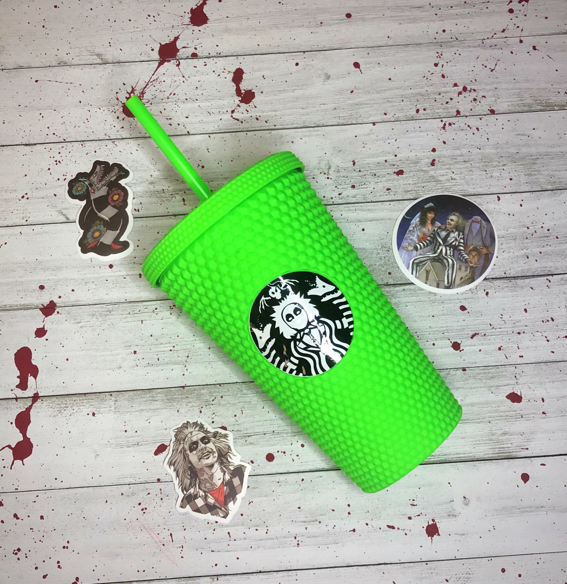 Cute Beetlejuice Tumbler – Sunshine Design Shop