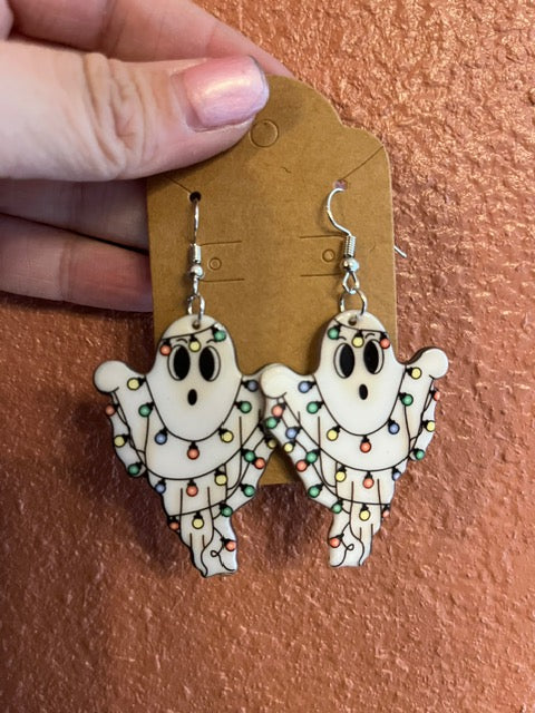 Christmas Lights Ghost Earring's