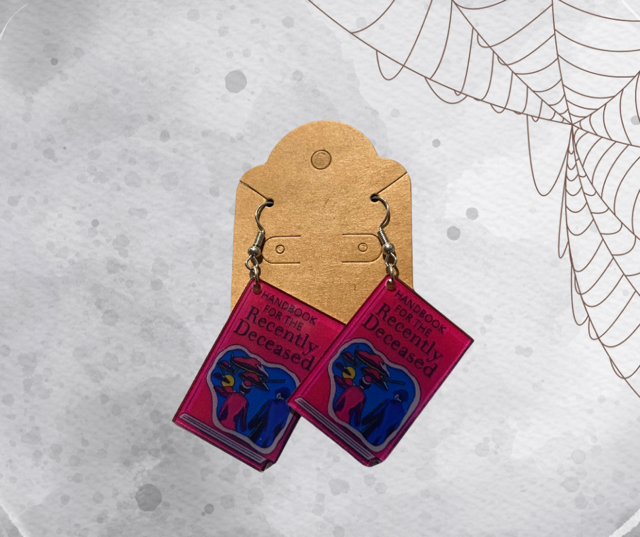 Book For The Recently Deceased Earrings