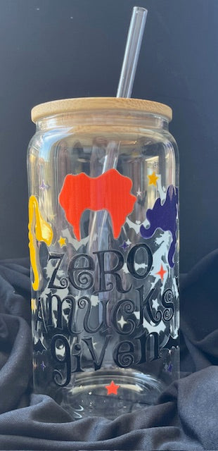 Zero Amucks Given Glass Can Cups