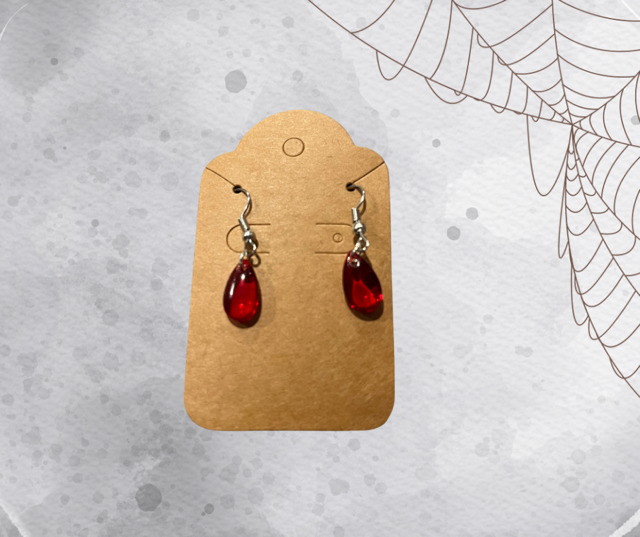 Blood Drop Earrings