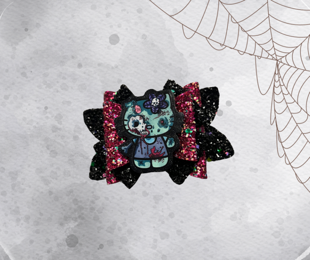 Zombie Hello Kitty Bow