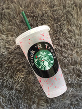 Load image into Gallery viewer, Trick ‘R Treat Starbucks reusable cold cup
