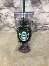 Load image into Gallery viewer, Killer klowns from outer space Starbucks venti snow globe tumbler
