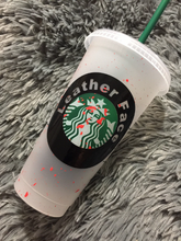 Load image into Gallery viewer, Leather face Starbucks Cup
