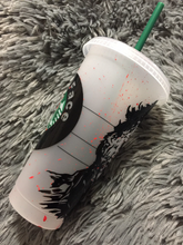 Load image into Gallery viewer, Leather face Starbucks Cup
