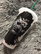 Load image into Gallery viewer, Leather face Starbucks Cup
